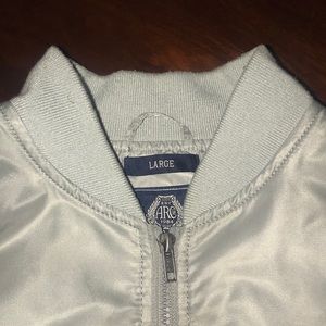 American Rag Silver Bomber jacket